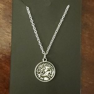 Zodiac Double Sided Capricorn Charm Necklace